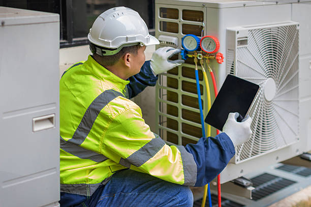 Professional Air Conditioning Repair technician working in Wilsonville, AL